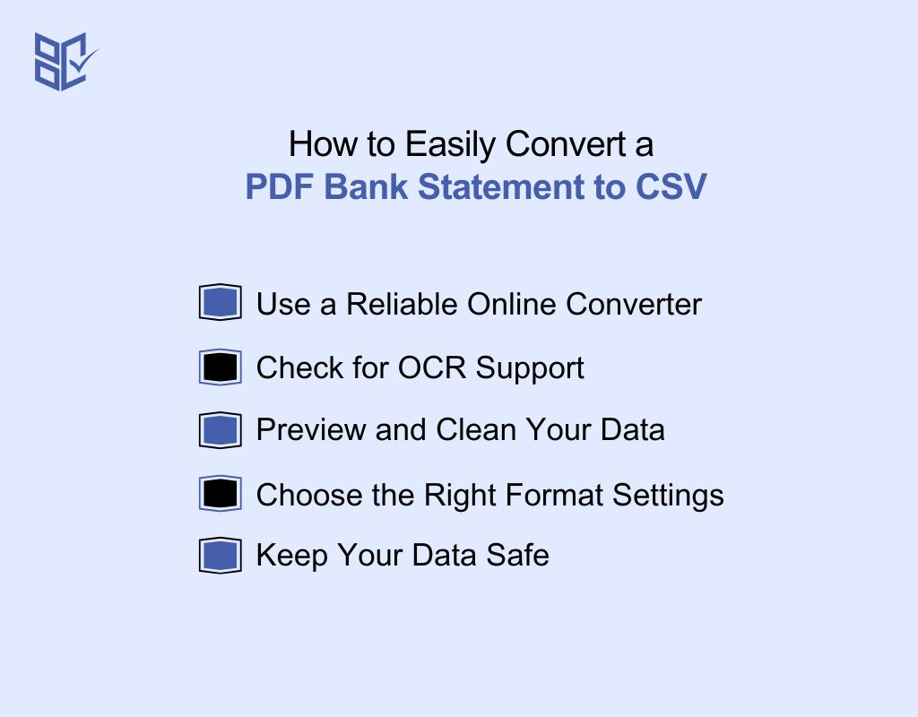How to Easily Convert a PDF Bank Statement to CSV